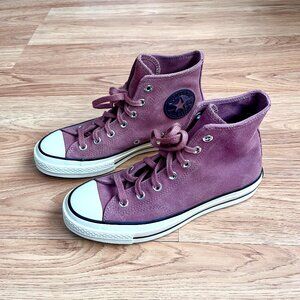 Converse All Star Women's Size 7 Chuck Taylor Mauve Purple Suede High Top